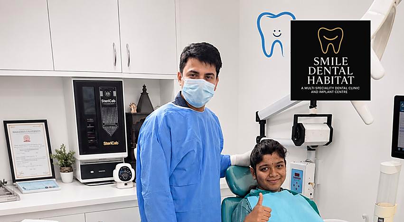 Treatment room at Smile Dental Habitat, Indirapuram